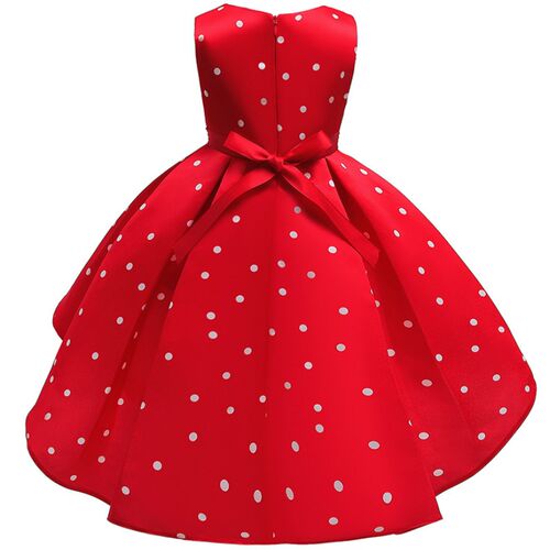 Baby Girls Christmas Flower Striped Dress For Girls Wedding