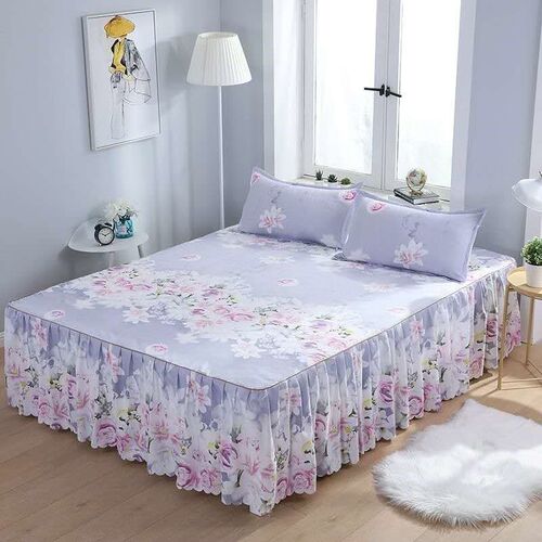 Bed skirt pillowcase 3 woolly bedset bedding set bedspread
