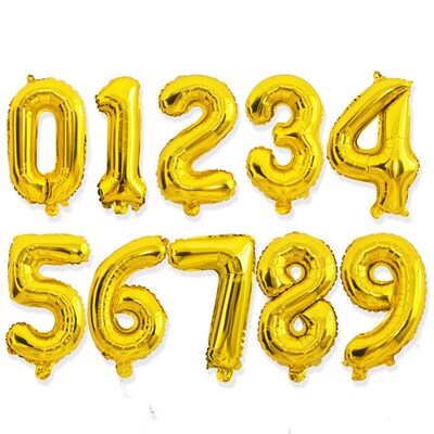 32 Inch Number Balloons Birthday Party Decoration 1St Helium