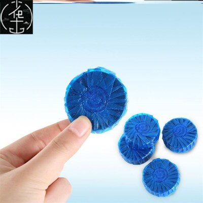 60pcs Blue Bubble Automatic Toilet Cleaner Tablet Blocks Loo