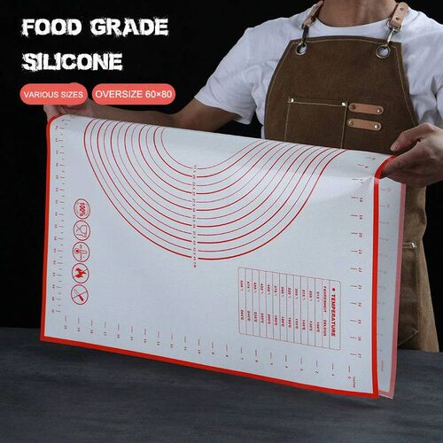 Oversize 80/70/60cm Silicone Baking Mat Pastry Rolling Knead
