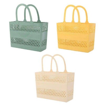 Shower Caddy Basket with Handles Drainage Large Capacity