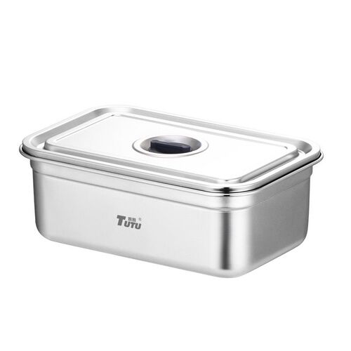 Fresh-keeping box 304 Silicone anti-slip bottom steel cover