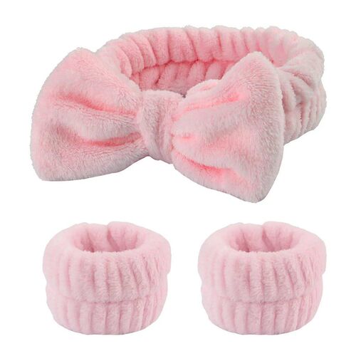 Wash Face Headbands For Women Coral Fleece Hair Bands Cuff W