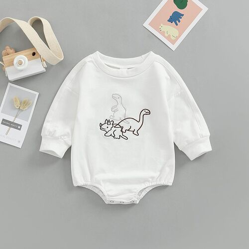 Autumn Newborn Baby Rompers Infant Kids Cotton Long Sleeve C