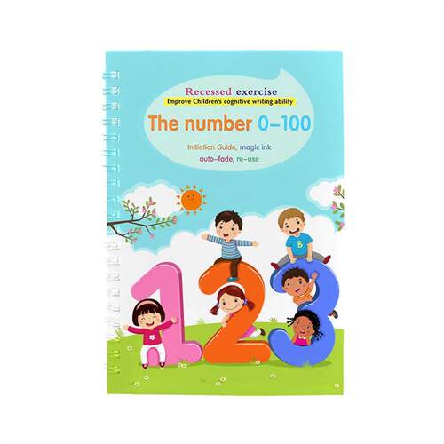 4 Books Reusable Copybook For Calligraphy Childrens Favorit
