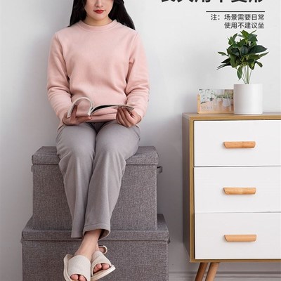 Bamboo charcoal clothes storage box cloth large folding