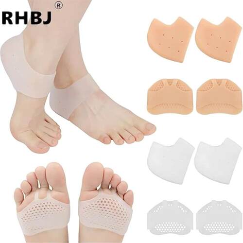 Silicone Heel Protectors with Metatarsal Pads Forefoot Gel H