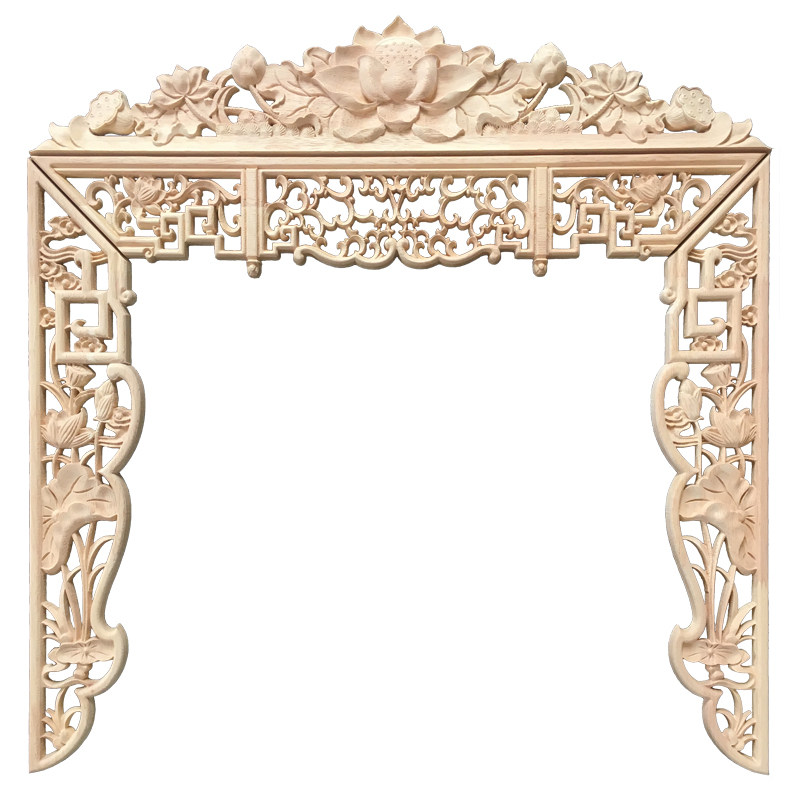 实木佛龛雕花佛台拱台东阳木雕家用装饰雕花佛柜神台神龛木质荷花,家居饰品,木雕,淘宝优惠券,粉丝福利购,淘宝优惠卷