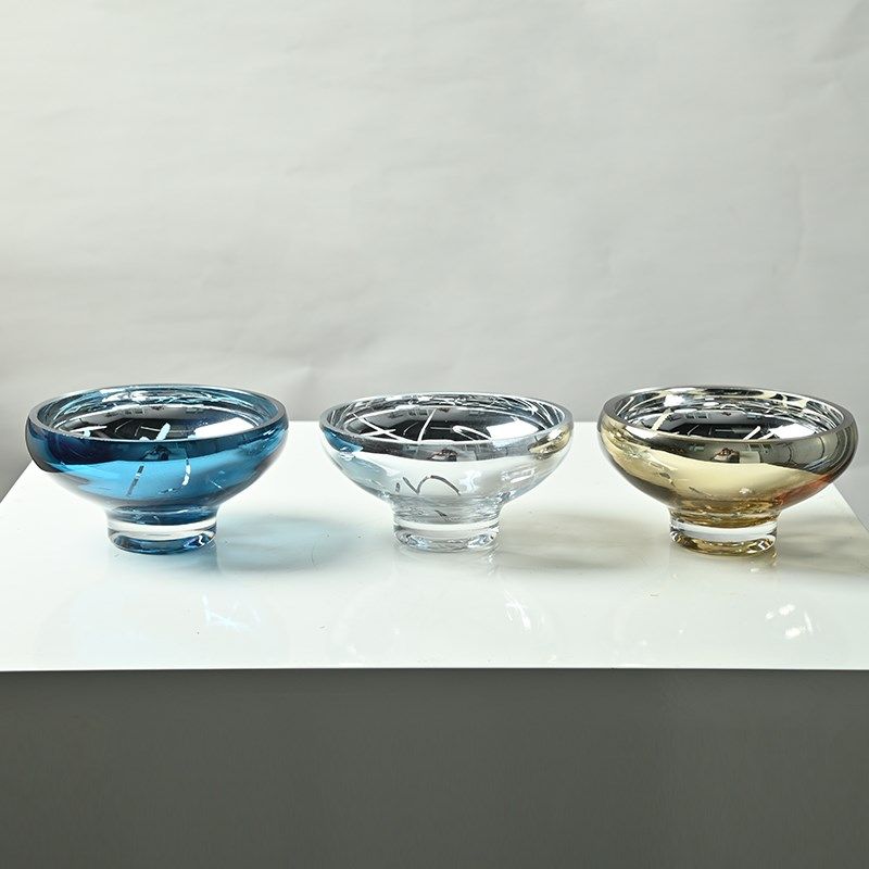 艺术手工玻璃星空描金小果盘摆件客厅桌面装饰糖果盘样板间小饰品,家居饰品,果盘/果篓,淘宝优惠券,粉丝福利购,淘宝优惠卷