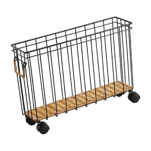 Storage Basket Balcony Toiletries Home with Wheels Key Toy