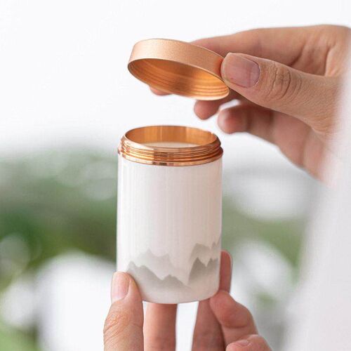 Ceramic Tea Can Dehua Mutton Fat Jade White Porcelain