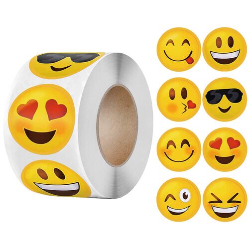Smiley Stickers for Kids Awesome 8 Patterns Reward Sticker C