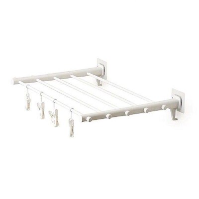 Telescopic Drying Rack Towel Hanger Coat Household Wall