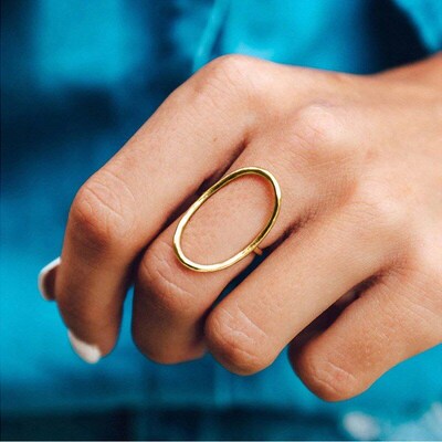 Simple Geometric Ring Fashionable Unisex Daily Accessory