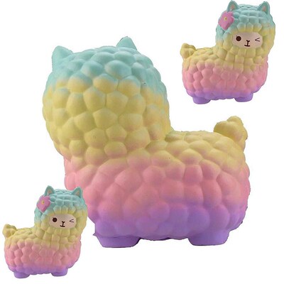 Jumbo Sheep Alpaca Squishy Toy Cute Galaxy Slow Rising Anima