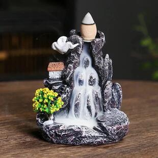 Creative Smoke Backflow Incense Cone Holder Waterfall Incens