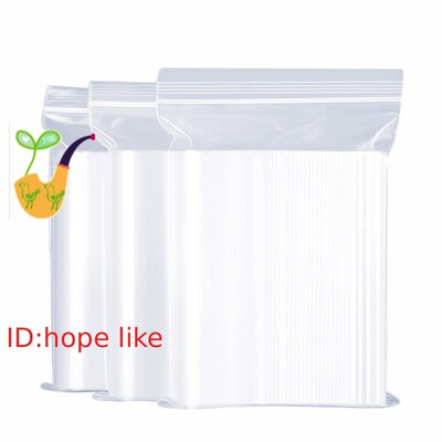 100pc clear Zip Lock bags Ziplock Bag zip Plastic Bags自封袋