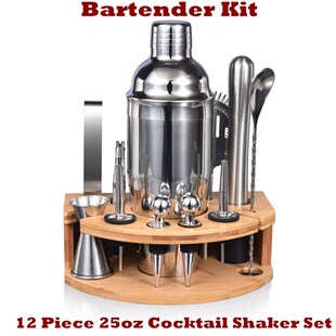 Bartender Kit  Cocktail Shaker Set Mixed Drink Bar Tool Set