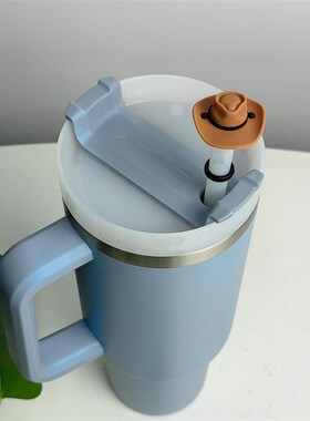 Cowboy Hat Straw Covers跨境硅胶牛仔帽吸管盖趣味吸管防尘塞盖