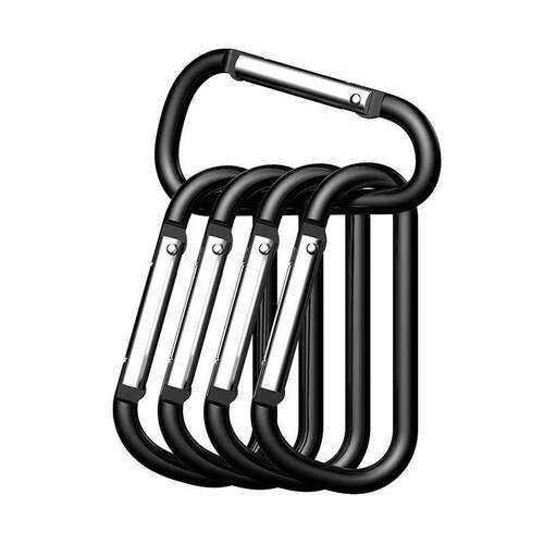 10pcs/lot Aluminum Alloy D Carabiner Spring Snap Clip Hooks