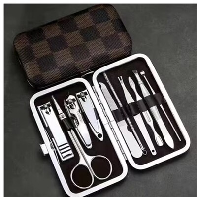7pcs/set nail clipper kit nail care pedicure scissor tweezer