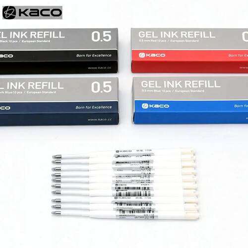 10pcs/Lot Replace Refills Gel Pen EU/Asian Ink 0.5MM Standar