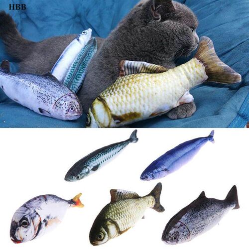 Dorakitten 1pc Creative Cat Toy Fish Shape Bite Resistant Ca