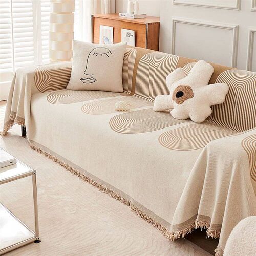 Nordic Tassel Throw Blanket Single Full Four Season Cotton S