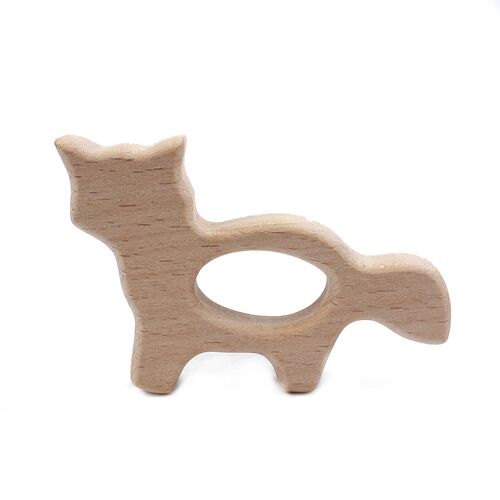 Baby Infant Accesories New Baby Teether Wooden Animal Pacifi