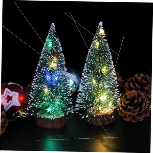 Christmas table display gift light up mini Christmas tree