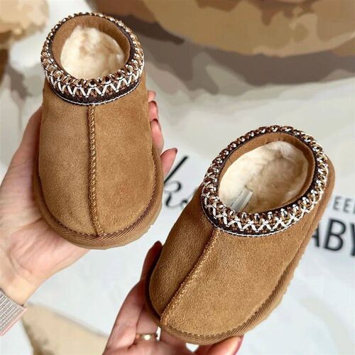 Winter Kids Fashion Snow Boots New Design Girls Boys Genuine