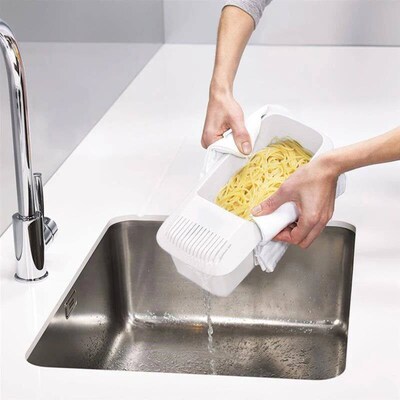Microwave Noodles Pasta Cooker With Strainer Eco-Friendly Pl