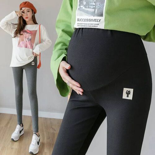 Pregnant Women Adjustable Bottoming Pants Maternity High Wai