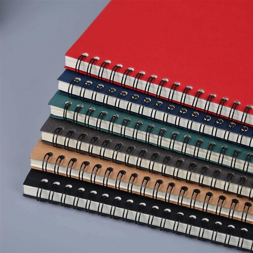 Stationery Notebook Bronzing Gift Notepad Kraft Paper Coil B