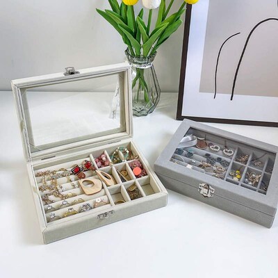 Multi layered anti oxidation jewelry box, exquisite earring-