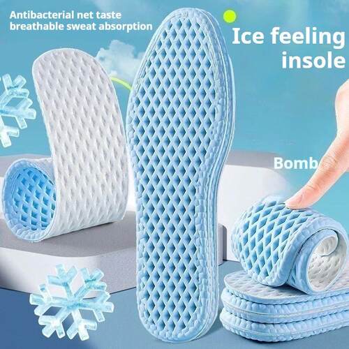 Mesh Breathable Insoles for Shoes Men Summer Cool Insole Fee
