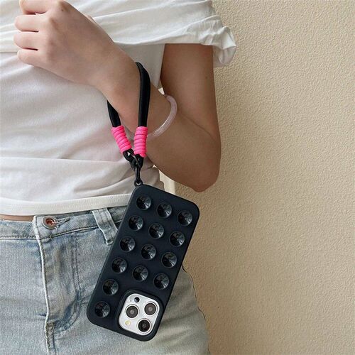 Fashion Cute Candy Liquid Silione Sution Cup With Wrist Stra