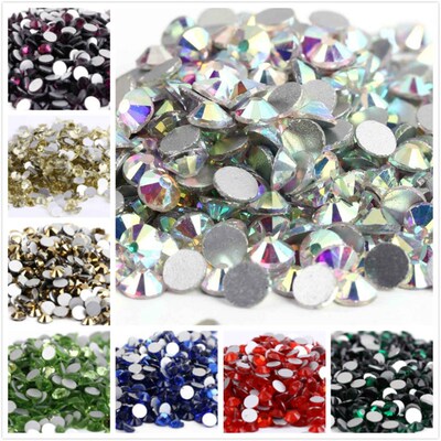 SS3~SS30 AAAAA Top Quality Crystal Non Hotfix Nail art Rhine