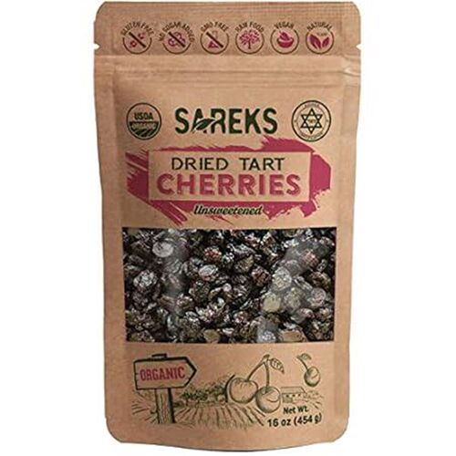 Organic Dried Tart Cherries Unsweetened - No Sugar - No O