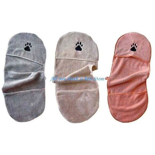62CE Hand Pocket Pet Towels Soft Pet Drying Towel Fashion