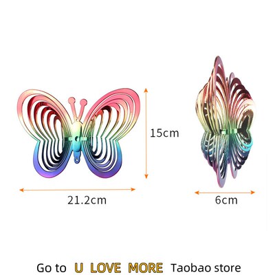 Butterfly Wind Spinner ABS Wind Catcher Love Rotating Wind C