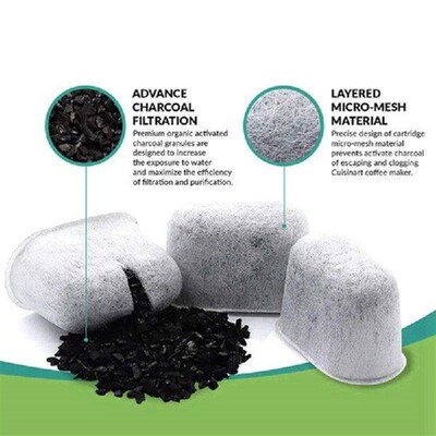 12PCS Coffee Replacement Activated Charcoal For Cuisinart