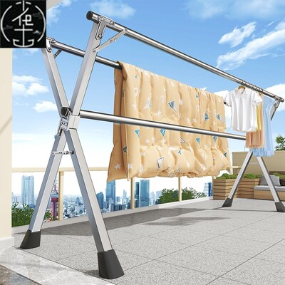 clothes drying rack fold laundry garment dryer hanger 杆衣架