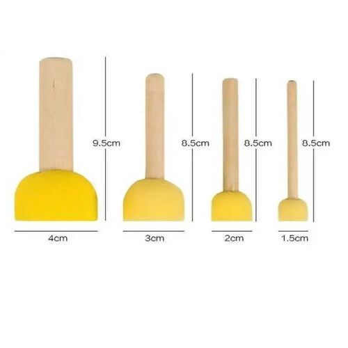 DIY Sponge Paint Brush Kids Drawing Toys Kindergarten Art Cr