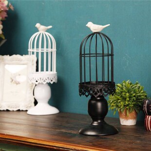 Vintage Bird Cage Candle Stick Diner Table Decoration烛台