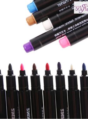 Hot new 8pcs Permanent Marker Pen Fabric Textile Marking
