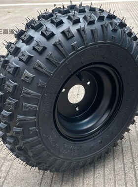 改装四轮沙滩车卡丁车配件16X8-7寸方块轮胎轮毂真空胎轮圈