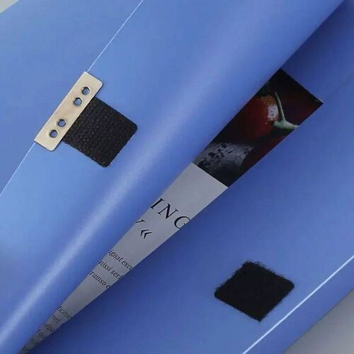 Black Blue A4 File Folder Multifunctional Pp Plastic Thicken