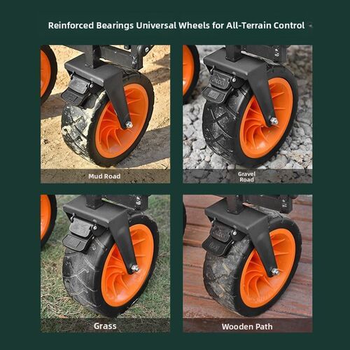 Camping cart outdoor folding trolley trolley picnic cart
